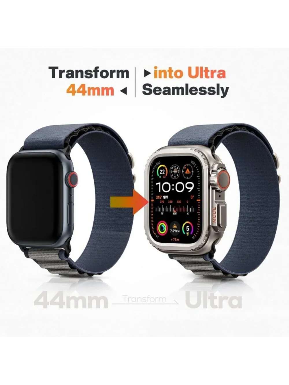 Shockproof Aluminum Alloy Case for Apple Watch SE/Series 6/5/4 - Ultra-Style